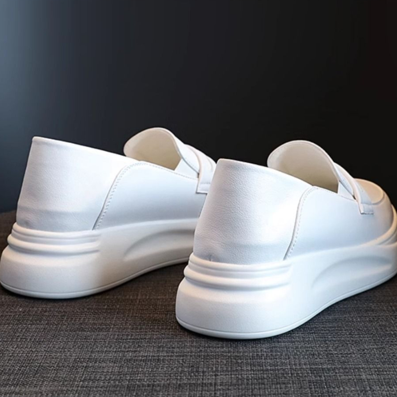 Women's White Leather Footwear - Insole Memory Foam avaliação e preço