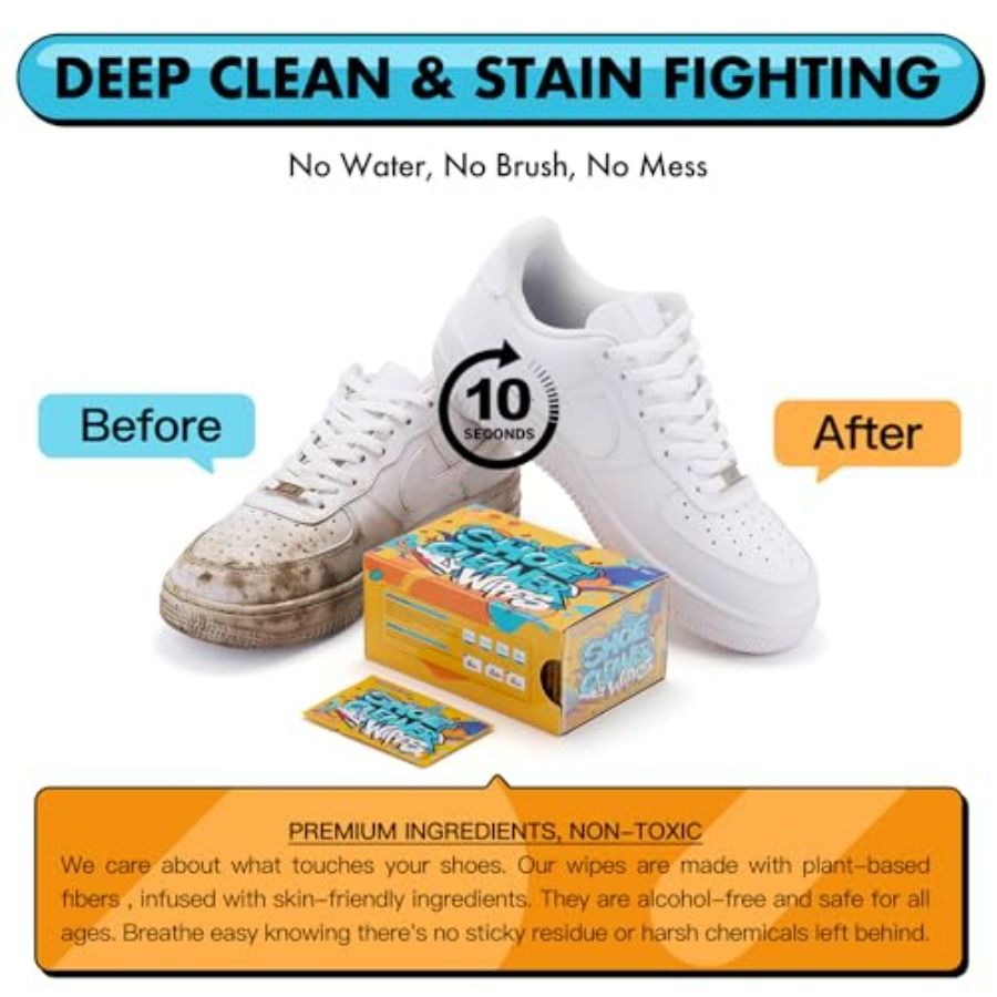 Shoe Cleaner Wipes, Shoe Clean - Care For Sneaker avaliação e preço
