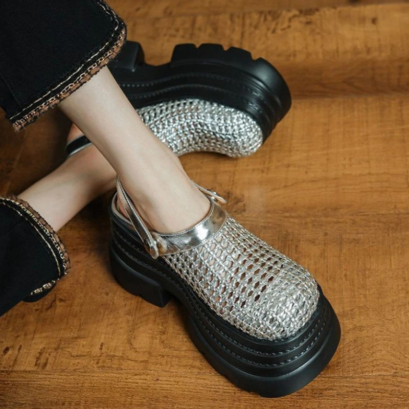 Women Flats Platform Sandals M - Sneaker Care Set avaliação e preço