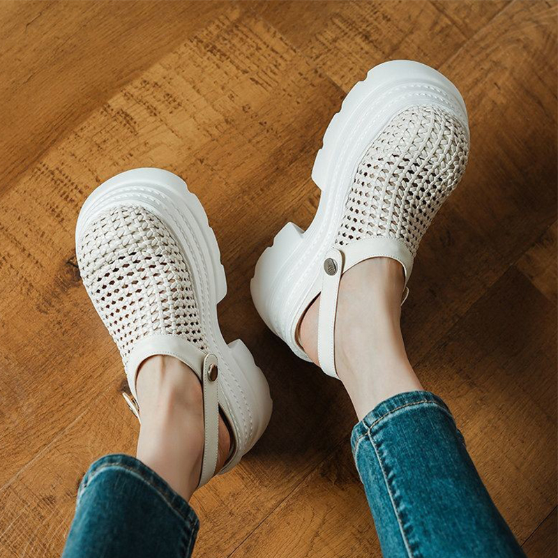 Women Flats Platform Sandals M - Sneaker Care Set avaliação e preço