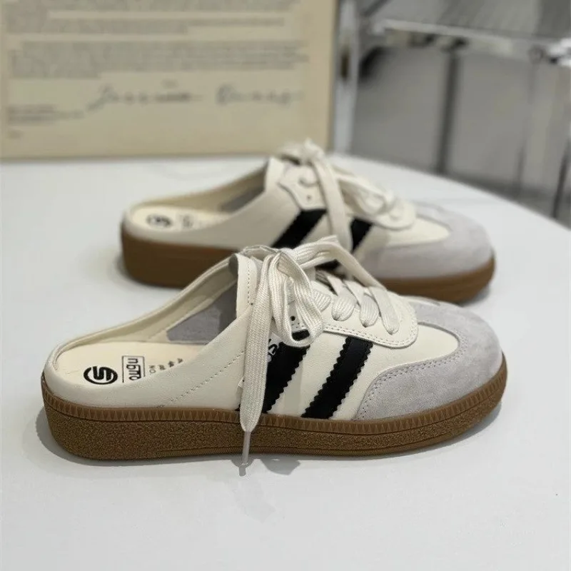 Women Mules Shoes Sports Round - Sneaker Care Set avaliação e preço