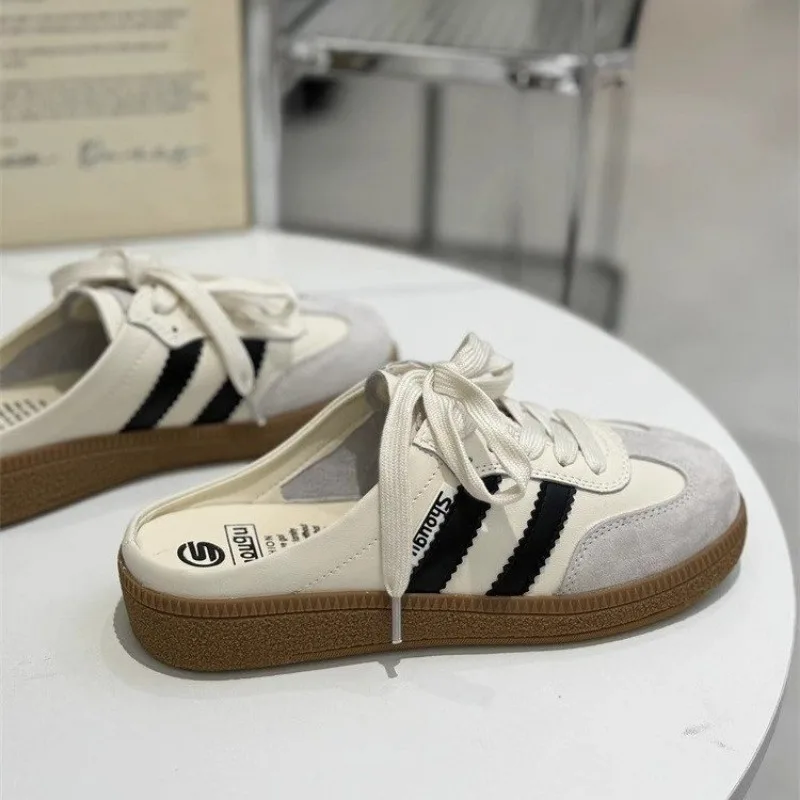 Women Mules Shoes Sports Round - Sneaker Care Set avaliação e preço