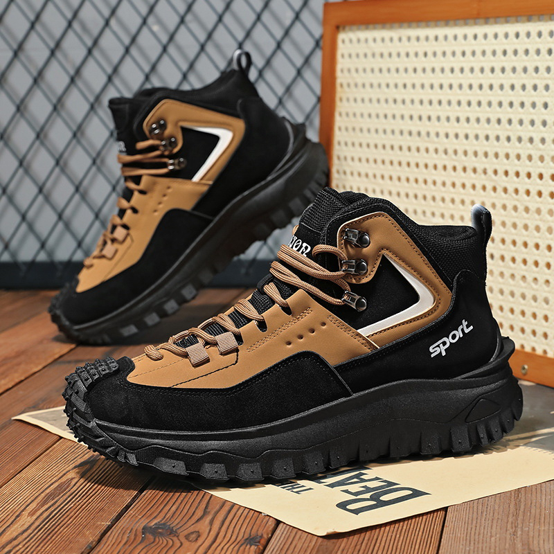 Black And Tan Mid Top Hiking B - Sneaker Zone avaliação e preço