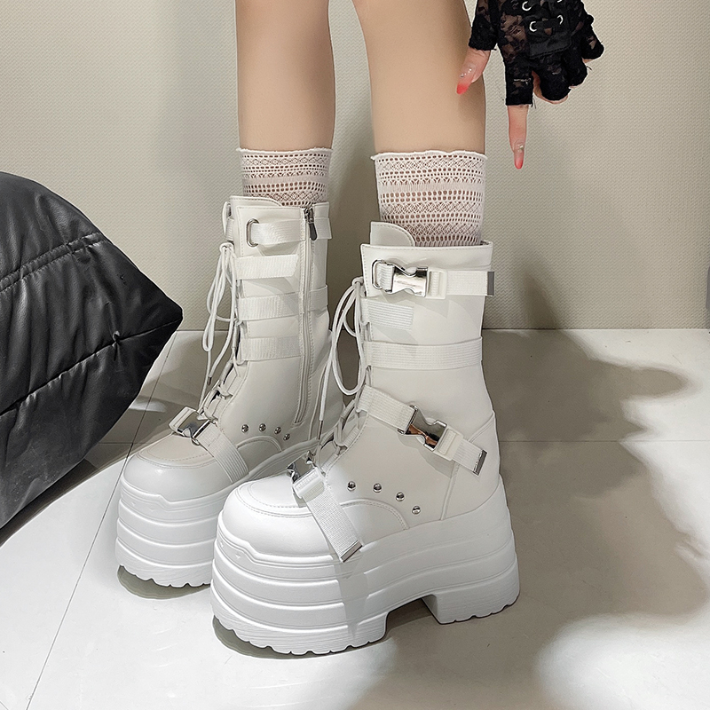 13.5CM,17CM Women Punk Boots A - Sneaker Zone avaliação e preço