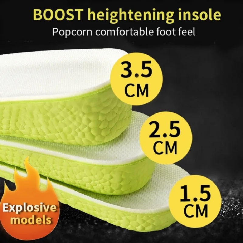 1 Pair Invisible Increase Inso - Insole Memory Foam avaliação e preço