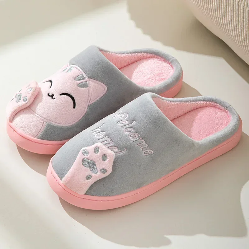 Home Fluffy Cat Slippers Women - Sneaker Care Set avaliação e preço