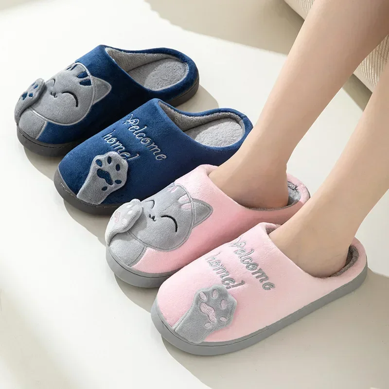 Home Fluffy Cat Slippers Women - Sneaker Care Set avaliação e preço