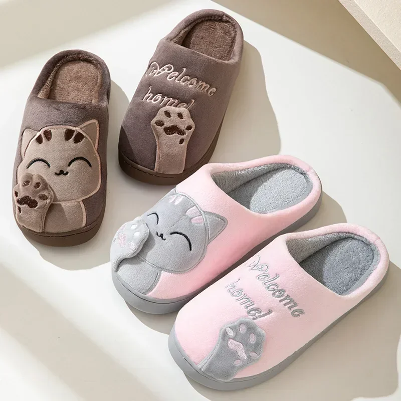 Home Fluffy Cat Slippers Women - Sneaker Care Set avaliação e preço