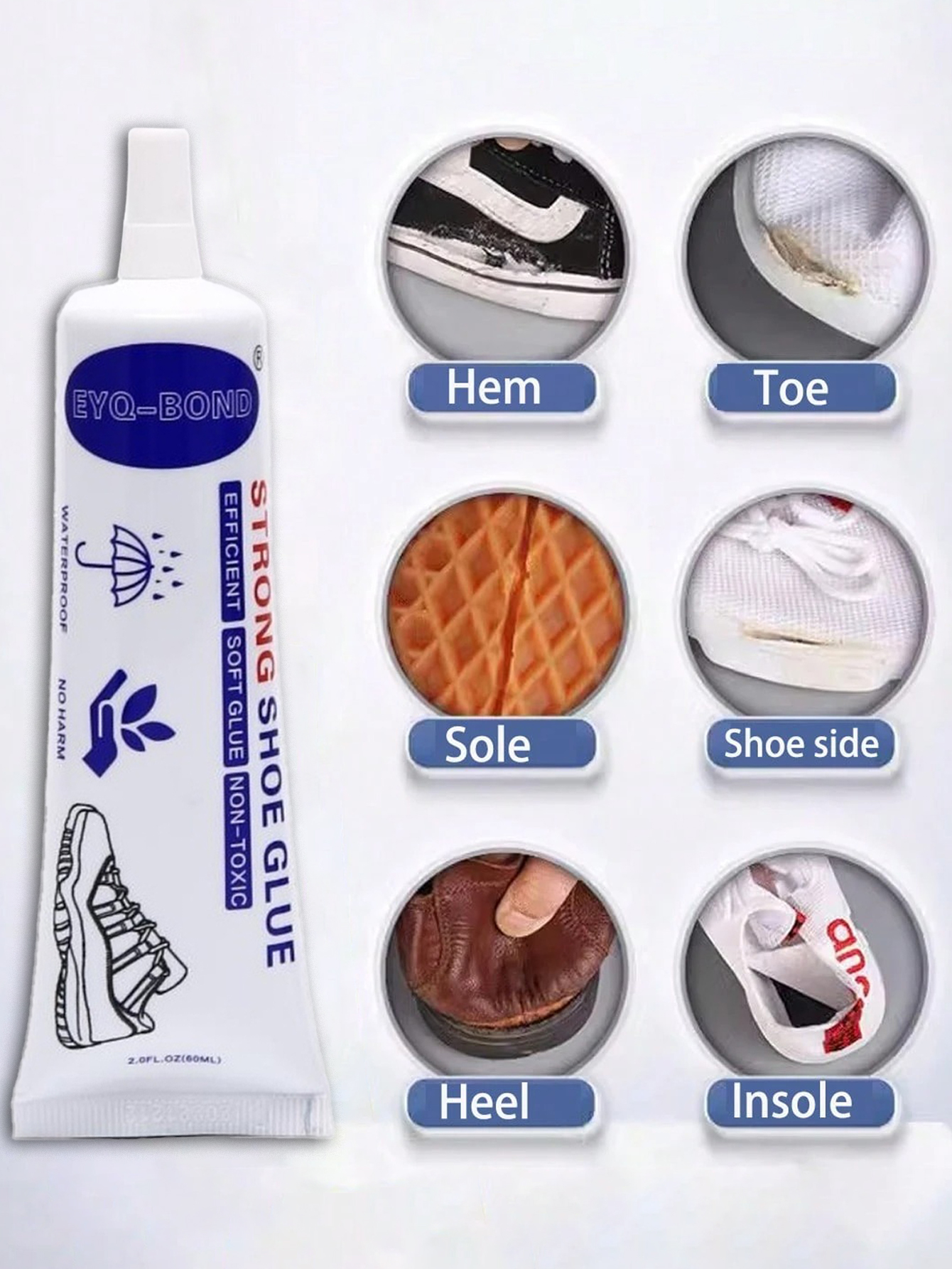5pcs 60ml Strong Shoe Glues DI - Care For Sneaker avaliação e preço